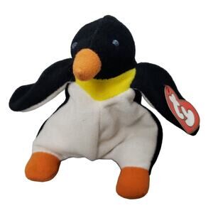 Vintage 1993 TY Teenie Beanie Babies "Waddle" The Penguin Retired 5" Plush Toy
